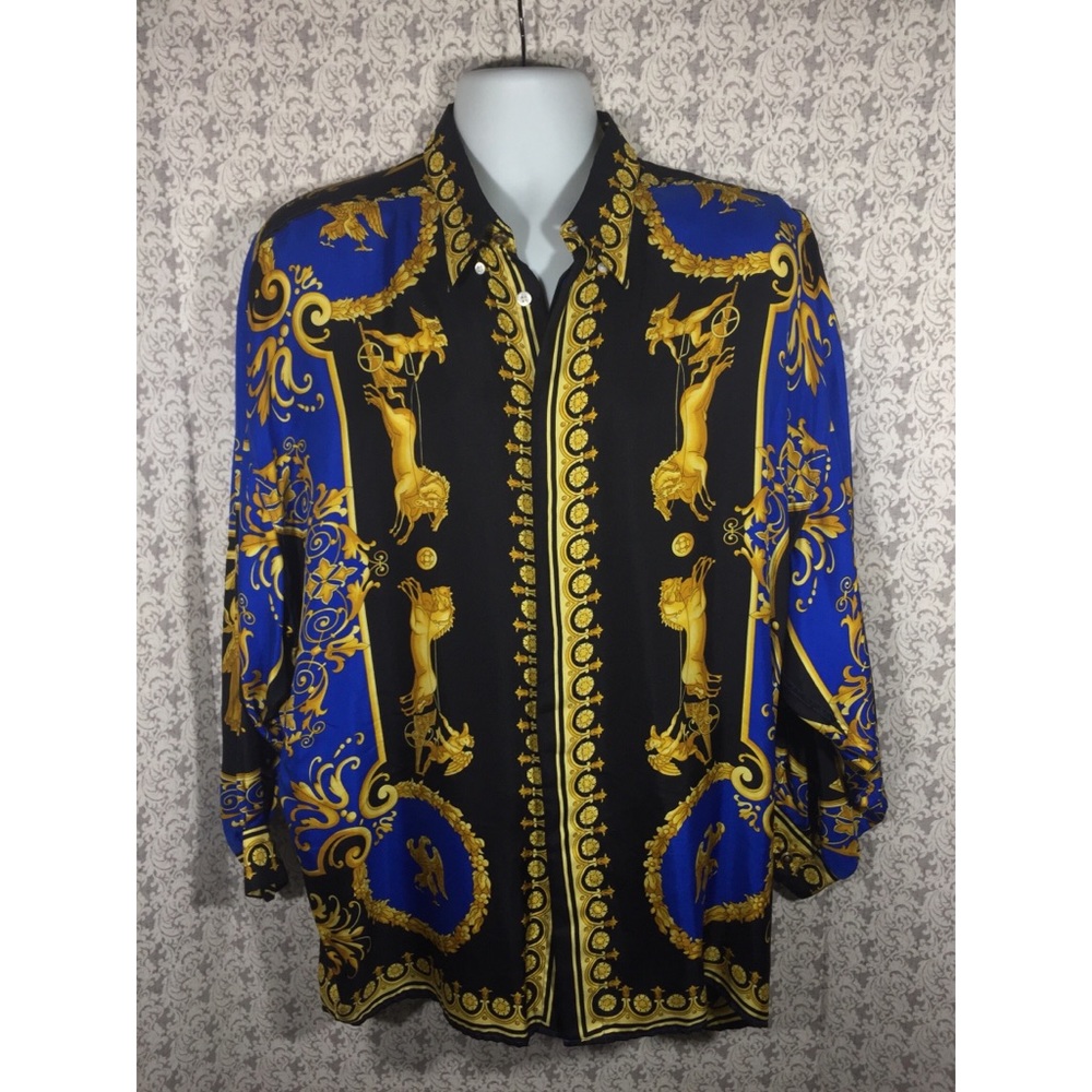 Versace 100% silk shirt.